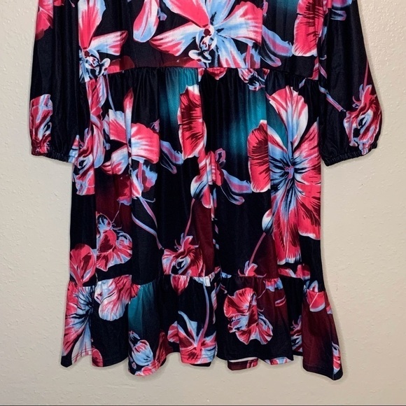 Reborn Black and Pink Fairy Floral Dress - Picture 12 of 14